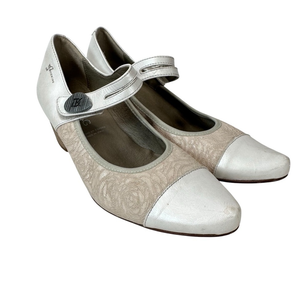 Dorking Davinci D7746 Natural Heels Shoes Euro 37 Made in Spain Luxury footwear